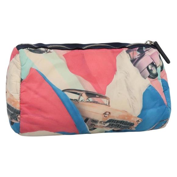 CHANEL Pouch Nylon Multicolor Silver CC Auth 133763 - Picture 1 of 16